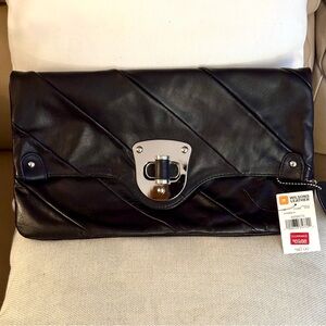 Wilsons Leather Black Clutch Bag